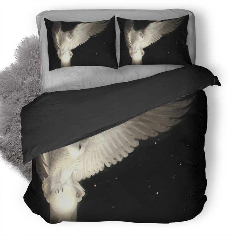 Snowy Owl Ap Duvet Cover and Pillowcase Set Bedding Set Snowy Owl Ap Duvet Cover and Pillowcase Set Bedding Set