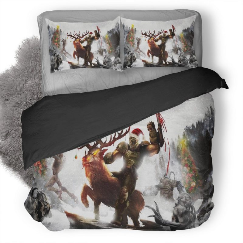 Soldier Santa 4D Duvet Cover and Pillowcase Set Bedding Set Soldier Santa 4D Duvet Cover and Pillowcase Set Bedding Set
