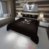 Son Goku Louis Vuitton Brown Pattern Quilt Bedding Set