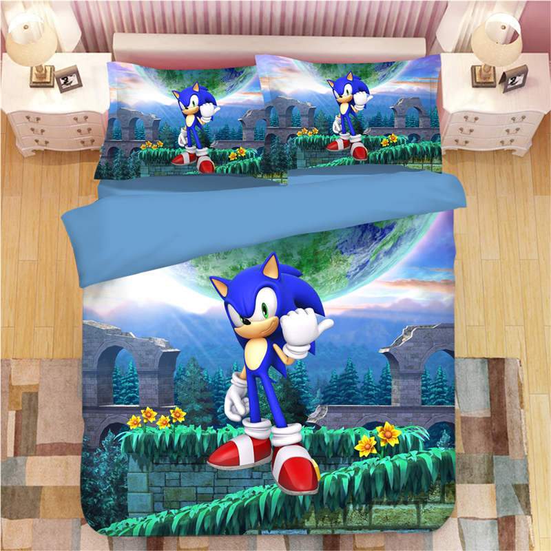 Sonic Duver Duvet Cover and Pillowcase Set Bedding Set Sonic Duver Duvet Cover and Pillowcase Set Bedding Set