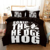 Sonic He Dge Hog Duvet Cover and Pillowcase Set Bedding Set