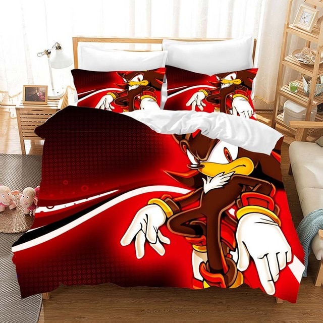 Sonic The Hedgehog 2228 Duvet Cover and Pillowcase Set Bedding Set Sonic The Hedgehog 2228 Duvet Cover and Pillowcase Set Bedding Set