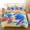 Sonic The Hedgehog Duvet Cover and Pillowcase Set Bedding Set 763