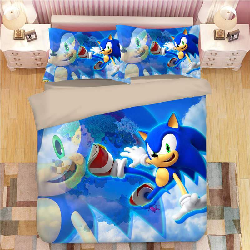 Sonic The Hedgehog Game Duver 2 Duvet Cover and Pillowcase Set Bedding Set Sonic The Hedgehog Game Duver 2 Duvet Cover and Pillowcase Set Bedding Set