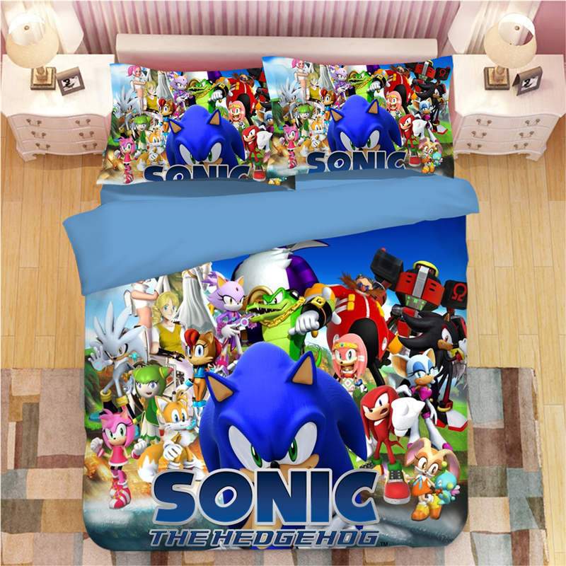 Sonic the Hedgehog Duver 2 Duvet Cover and Pillowcase Set Bedding Set Sonic the Hedgehog Duver 2 Duvet Cover and Pillowcase Set Bedding Set