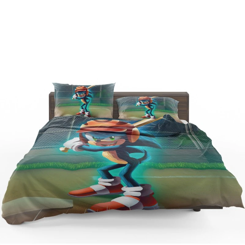 Sonic the Hedgehog Movie Baseball Bedding Set Sonic the Hedgehog Movie Baseball Bedding Set