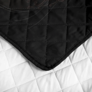 Sons Of Fenrir Hati And Skoll Viking Black Quilt Bedding Set