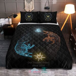 Hati And Skoll Viking Quilt Bedding Set