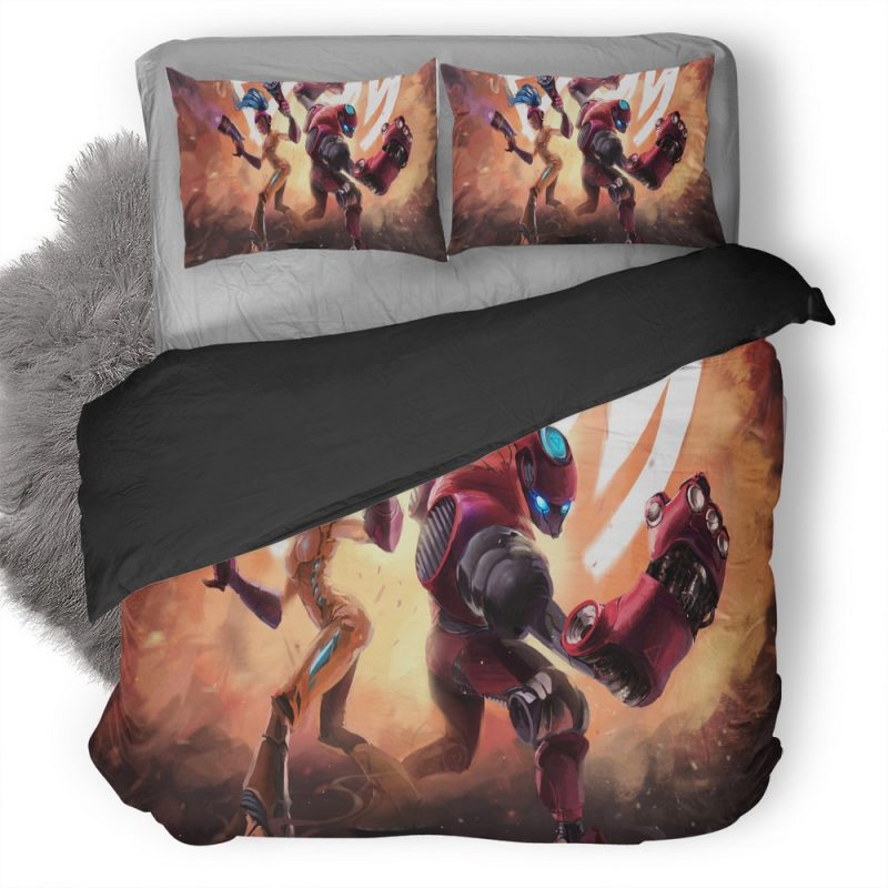 Space Girl And Red Bot Hn Duvet Cover and Pillowcase Set Bedding Set Space Girl And Red Bot Hn Duvet Cover and Pillowcase Set Bedding Set