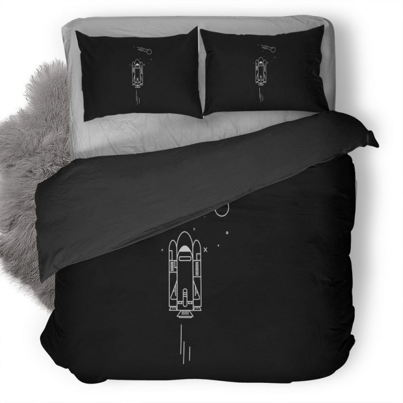 Spaceship Minimalism 0G Duvet Cover and Pillowcase Set Bedding Set Spaceship Minimalism 0G Duvet Cover and Pillowcase Set Bedding Set