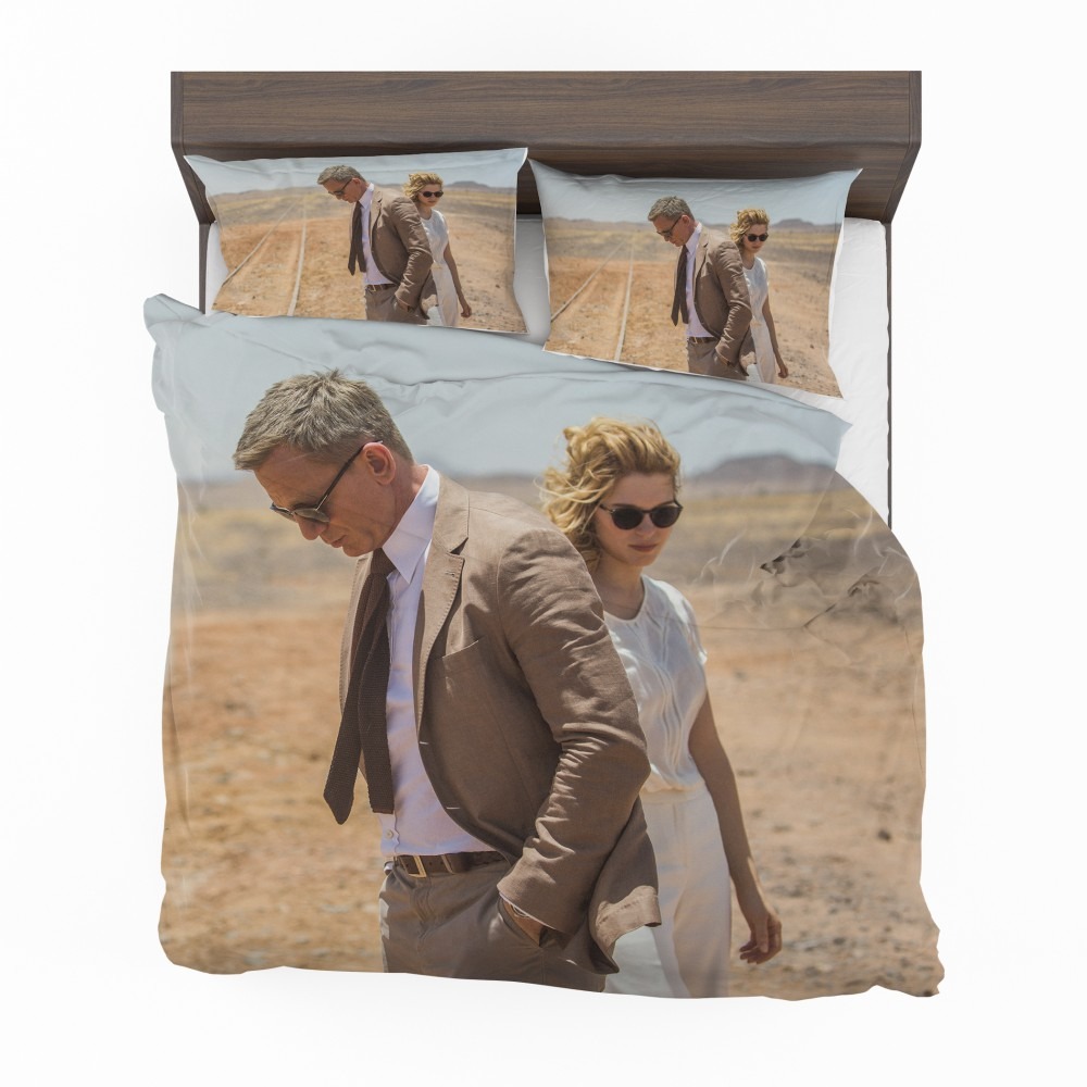 Spectre-Movie-James-Bond-Daniel-Craig-Madeleine-Swann-Lea-Seydoux-Bedding-Set-1