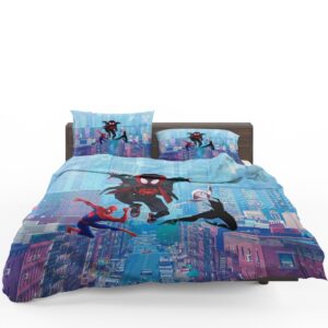 Spider-Man Into The Spider-Verse Movie Miles Morales Spider-Gwen Bedding Set