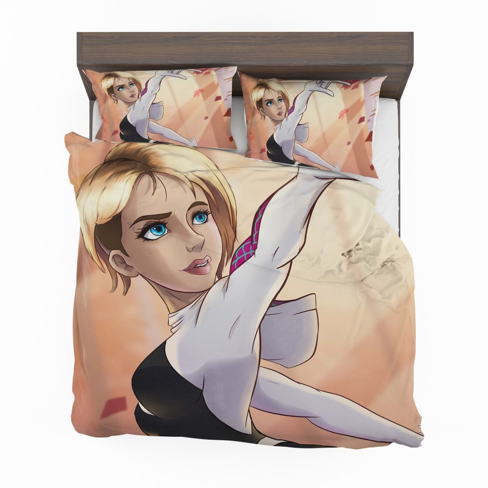 Spider-Man-Into-The-Spider-Verse-Movie-Spider-Gwen-Bedding-Set-1