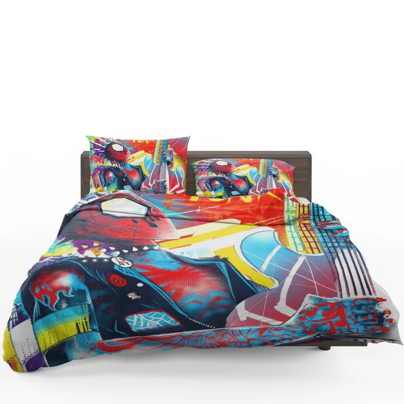 SpiderPunk Rocking Hero Bedding Set SpiderPunk Rocking Hero Bedding Set