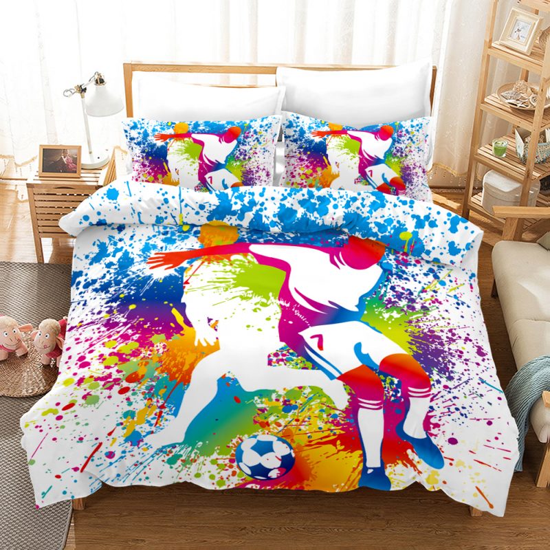 Sports King Football 3 Duvet Cover and Pillowcase Set Bedding Set Sports King Football 3 Duvet Cover and Pillowcase Set Bedding Set