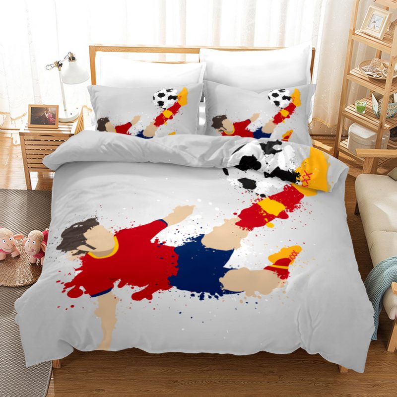 Sports King Football 7 Duvet Cover and Pillowcase Set Bedding Set Sports King Football 7 Duvet Cover and Pillowcase Set Bedding Set