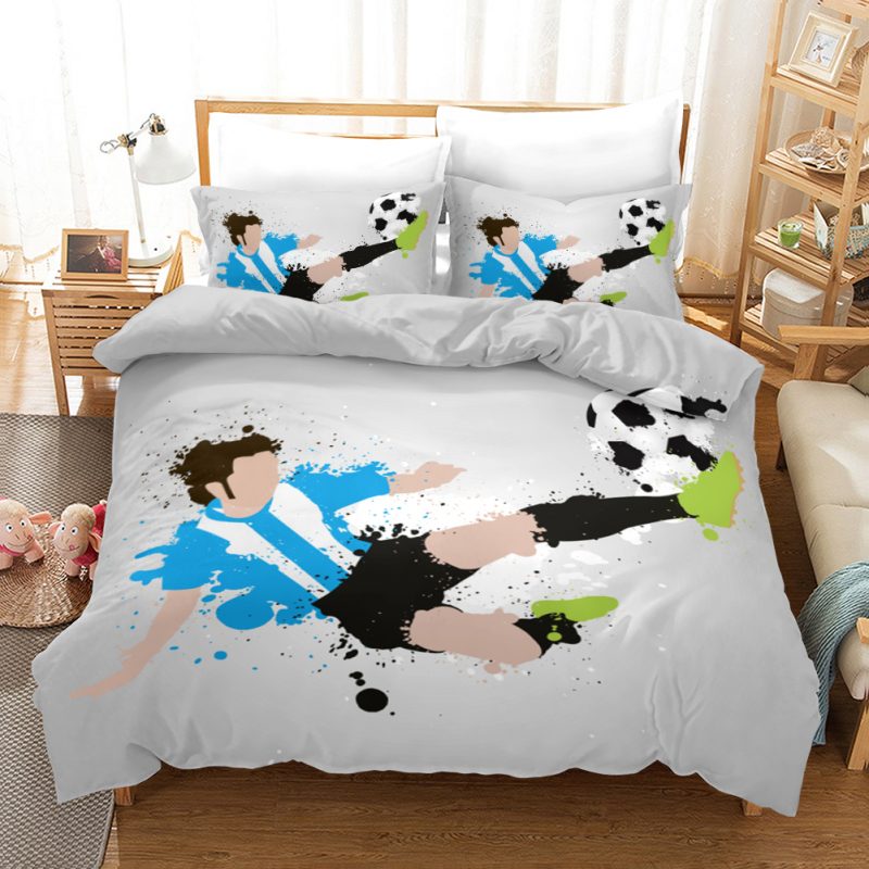 Sports King Football 9 Duvet Cover and Pillowcase Set Bedding Set Sports King Football 9 Duvet Cover and Pillowcase Set Bedding Set