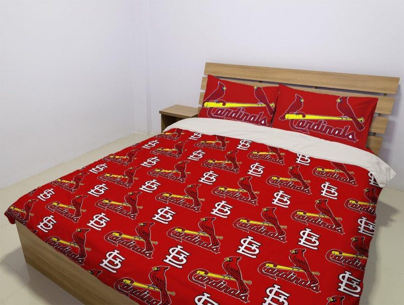 St Louis Cardinals Duvet Cover and Pillowcase Set Bedding Set 989 St Louis Cardinals Duvet Cover and Pillowcase Set Bedding Set 989
