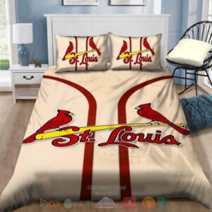 St Louis Cardinals Mlb White Bedding Set