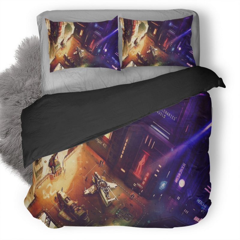 Star Citizen Concept Art V1 Duvet Cover and Pillowcase Set Bedding Set Star Citizen Concept Art V1 Duvet Cover and Pillowcase Set Bedding Set