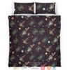 Star Space Dark Purple Bedding Set