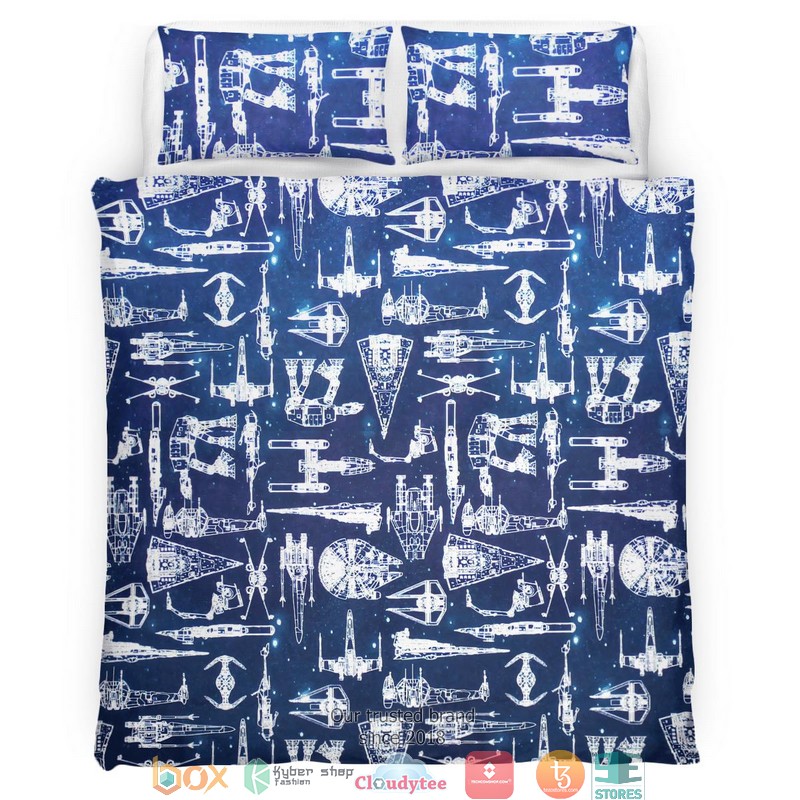 Star Space Navy Bedding Set Star Space Navy Bedding Set