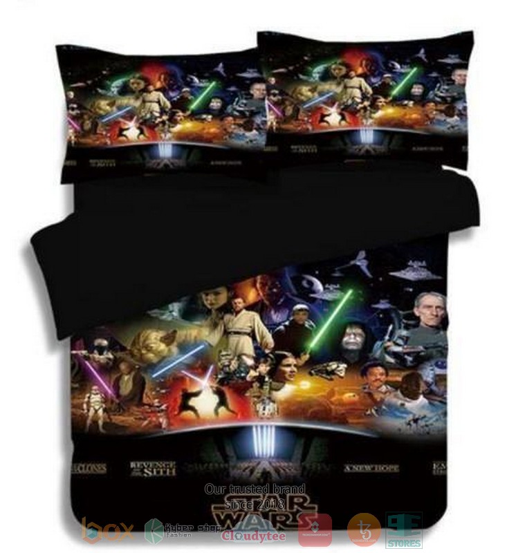 Star Wars Characters Bedding Set Star Wars Characters Bedding Set