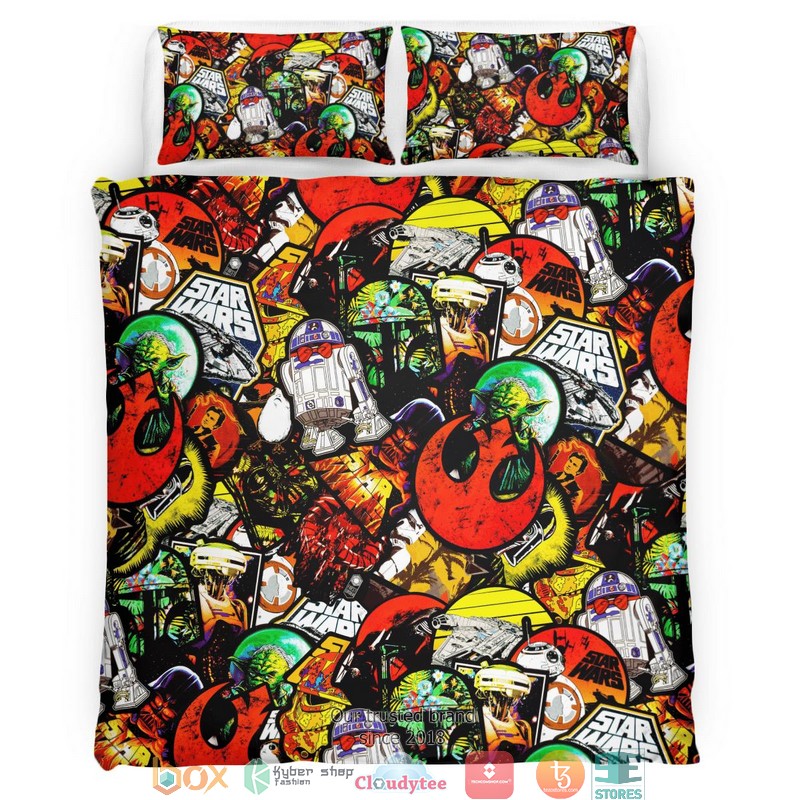 Star Wars Characters Color Bedding Set Star Wars Characters Color Bedding Set