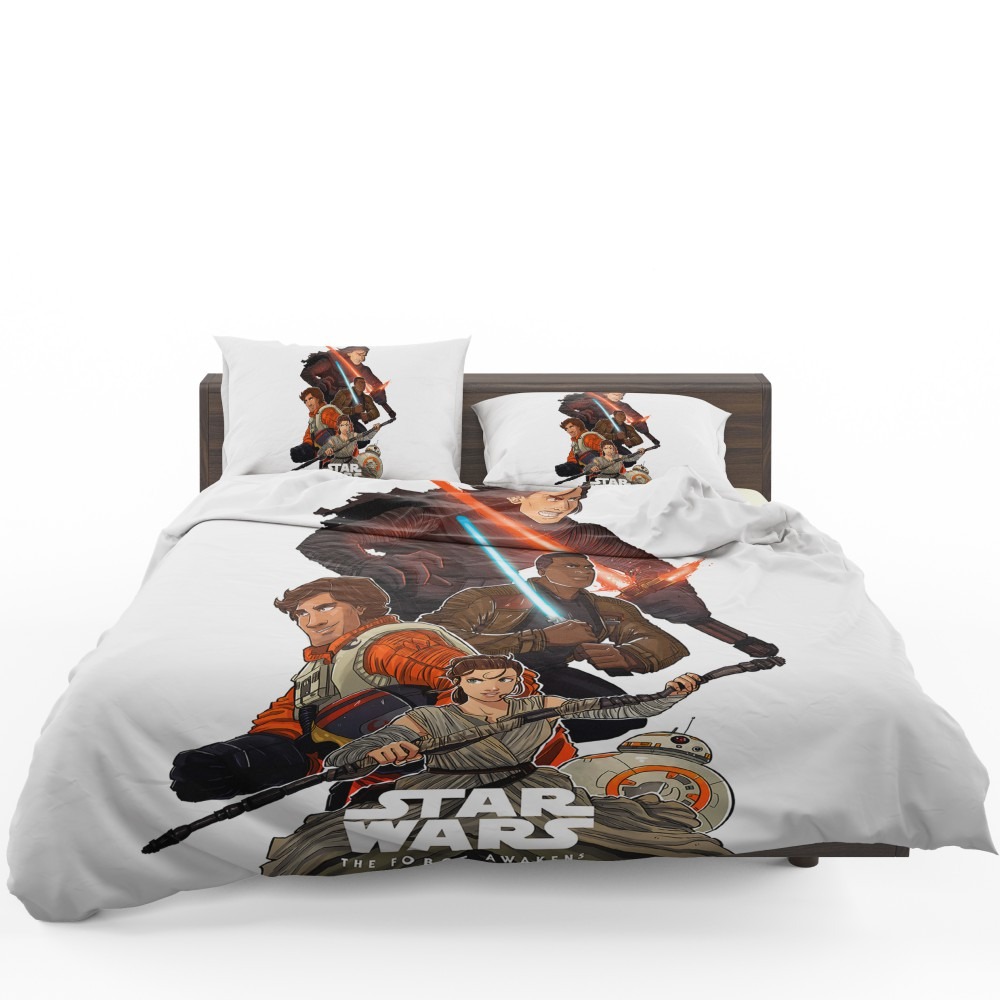 Star Wars Episode VII The Force Awakens Movie BB-8 Finn Kylo Ren Poe Dameron Bedding Set Star Wars Episode VII The Force Awakens Movie BB-8 Finn Kylo Ren Poe Dameron Bedding Set