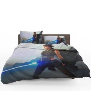 Star Wars Movie Artistic Daisy Ridley Jedi Lightsaber Rey Bedding Set