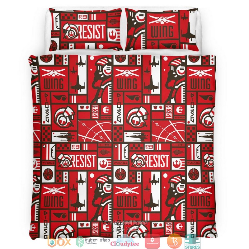 Star Wars Wing Red Bedding Set Star Wars Wing Red Bedding Set