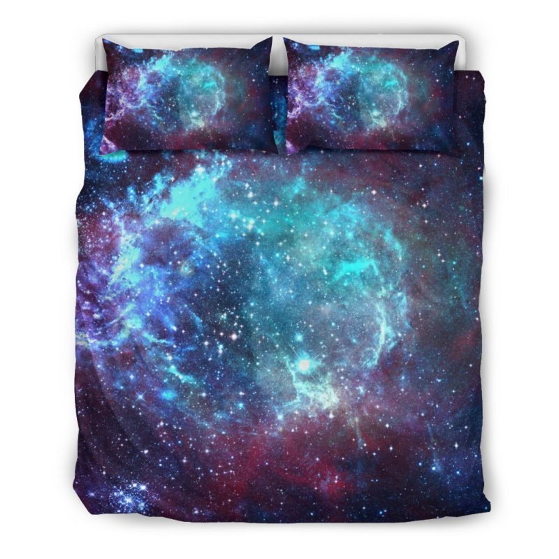 Starfield Nebula Galaxy Space Print Duvet Cover and Pillowcase Set Bedding Set Starfield Nebula Galaxy Space Print Duvet Cover and Pillowcase Set Bedding Set