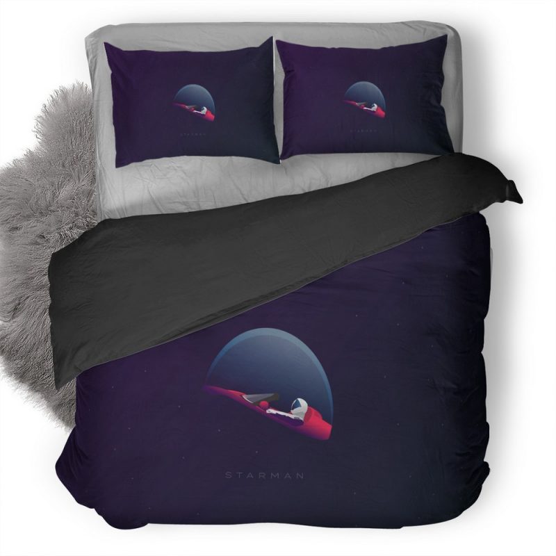 Starman Illustration Vk Duvet Cover and Pillowcase Set Bedding Set Starman Illustration Vk Duvet Cover and Pillowcase Set Bedding Set