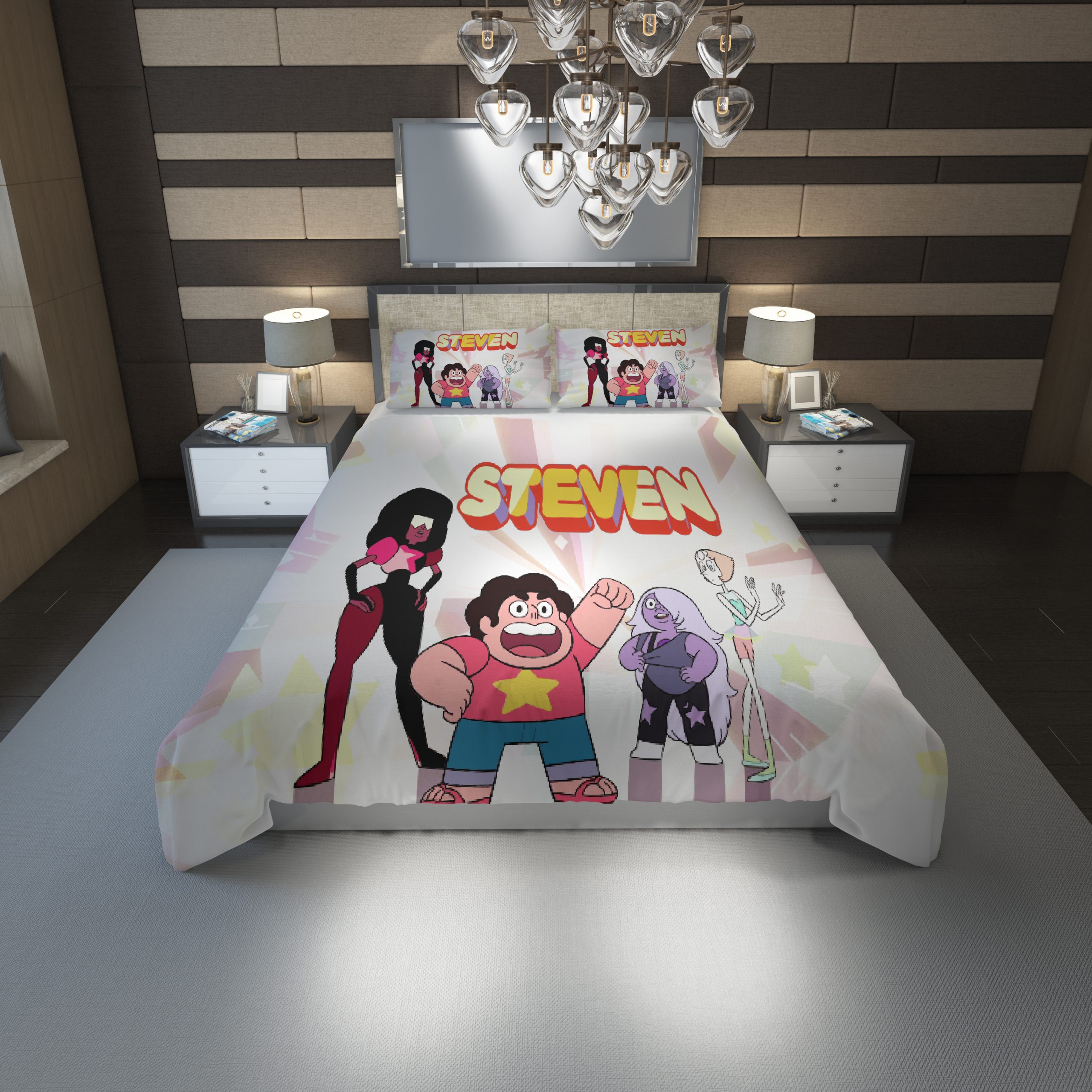 Steven Universe 19 Duvet Cover and Pillowcase Set Bedding Set Steven Universe 19 Duvet Cover and Pillowcase Set Bedding Set