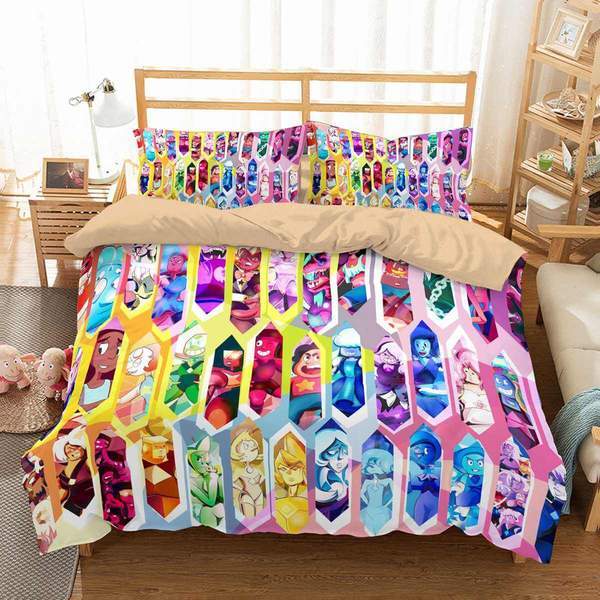 Steven Universe Duvet Cover and Pillowcase Set Bedding Set 581 Steven Universe Duvet Cover and Pillowcase Set Bedding Set 581