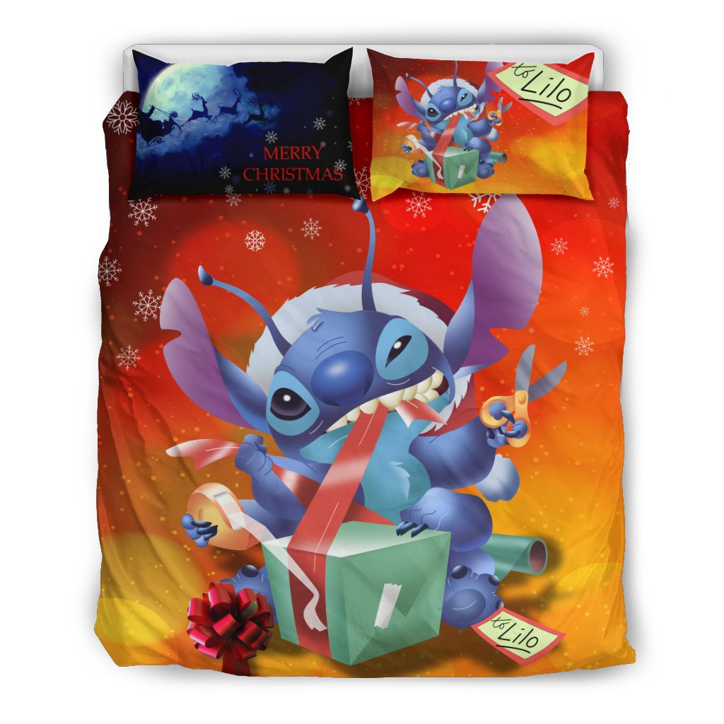 Stitch Christmas 2225 Duvet Cover and Pillowcase Set Bedding Set Stitch Christmas 2225 Duvet Cover and Pillowcase Set Bedding Set