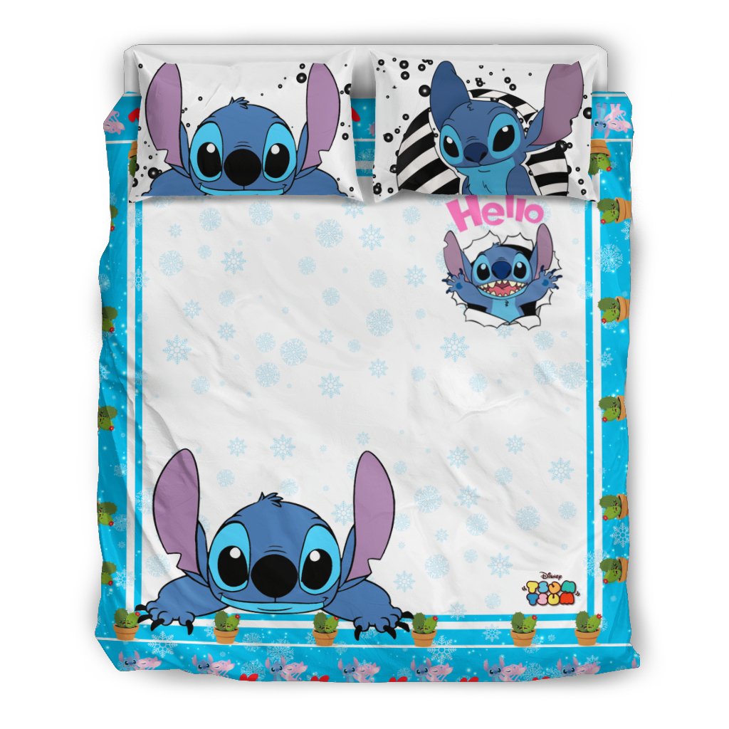 Stitch Christmas 2227 Duvet Cover and Pillowcase Set Bedding Set Stitch Christmas 2227 Duvet Cover and Pillowcase Set Bedding Set