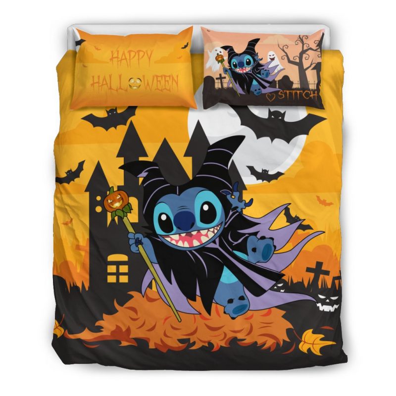 Stitch Happy Halloween Duvet Cover and Pillowcase Set Bedding Set Stitch Happy Halloween Duvet Cover and Pillowcase Set Bedding Set
