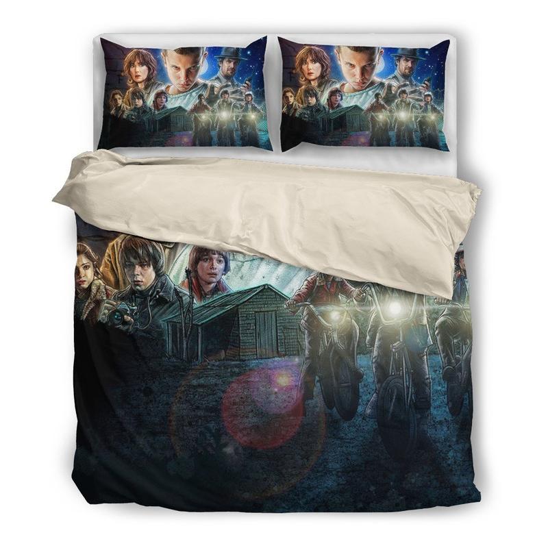 Stranger Things Season 1 Duvet Cover and Pillowcase Set Bedding Set 159 Stranger Things Season 1 Duvet Cover and Pillowcase Set Bedding Set 159