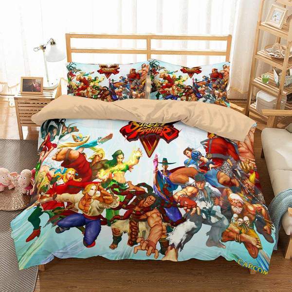 Street Fighter V Duvet Cover and Pillowcase Set Bedding Set Street Fighter V Duvet Cover and Pillowcase Set Bedding Set