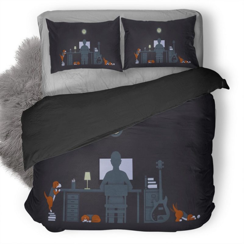 Student Life Minimalism Duvet Cover and Pillowcase Set Bedding Set Student Life Minimalism Duvet Cover and Pillowcase Set Bedding Set