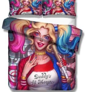 Suicide Squad Cartoon Harley Quinn 2211 Duvet Cover and Pillowcase Set Bedding Set