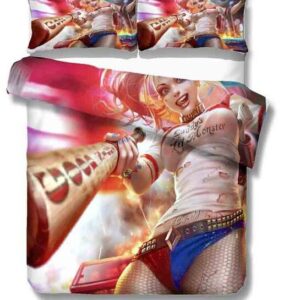 Suicide Squad Cartoon Harley Quinn 2215 Duvet Cover and Pillowcase Set Bedding Set