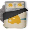 Sun In Clouds Minimalism Ws Duvet Cover and Pillowcase Set Bedding Set