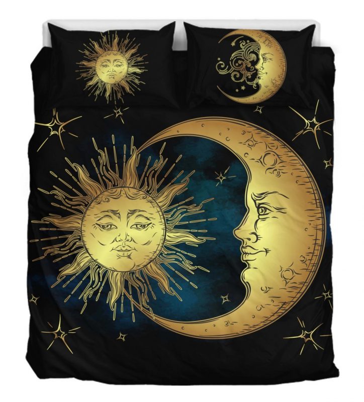 Sun Moon And Stars Duvet Cover and Pillowcase Set Bedding Set Sun Moon And Stars Duvet Cover and Pillowcase Set Bedding Set