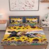 Sunflower Cattle Cow All Over Printed Bedding Set
