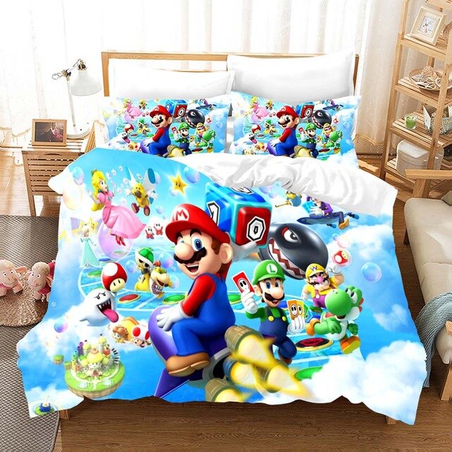 Super Mario 2212 Duvet Cover and Pillowcase Set Bedding Set Super Mario 2212 Duvet Cover and Pillowcase Set Bedding Set