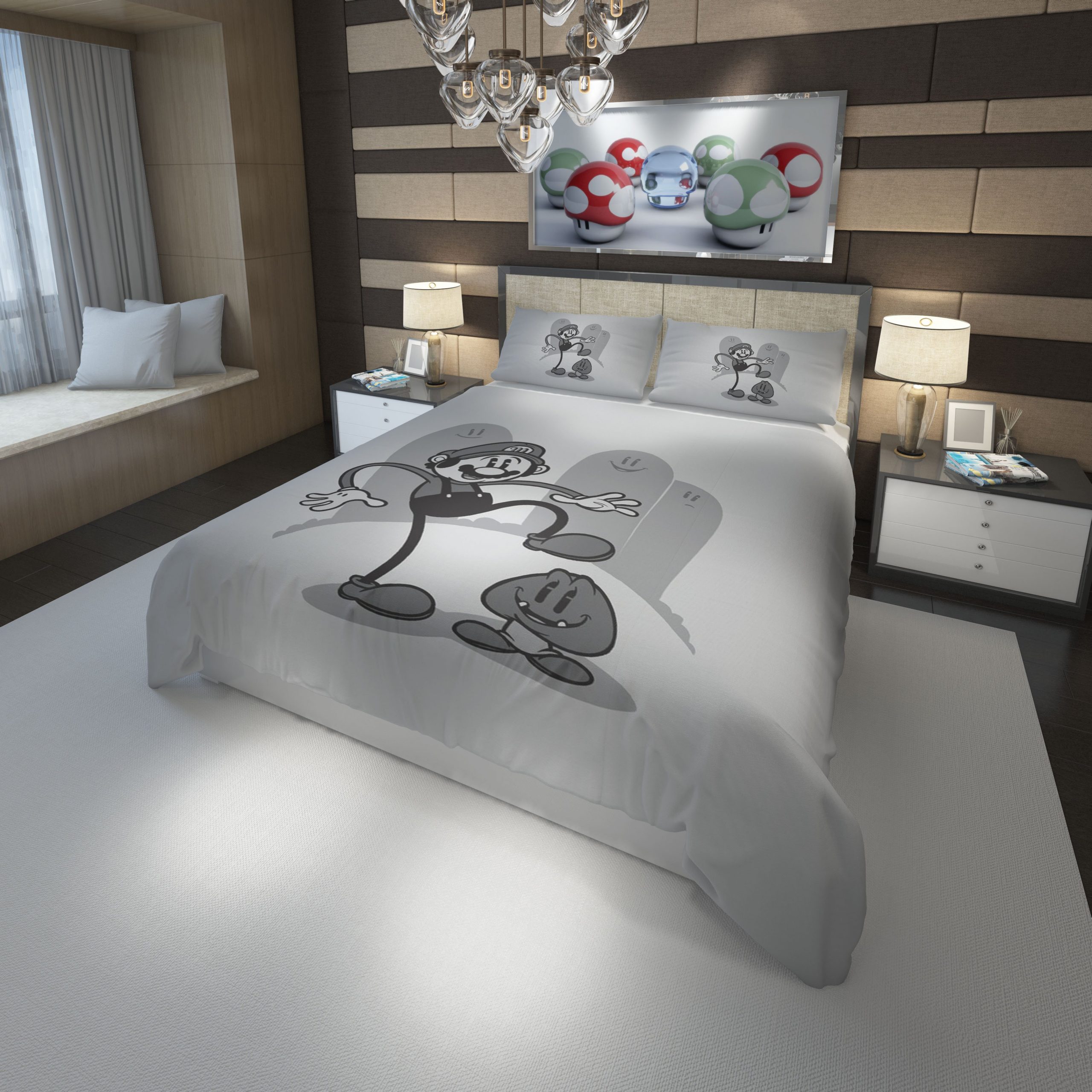 Super Mario Duvet Cover and Pillowcase Set Bedding Set 860 Super Mario Duvet Cover and Pillowcase Set Bedding Set 860