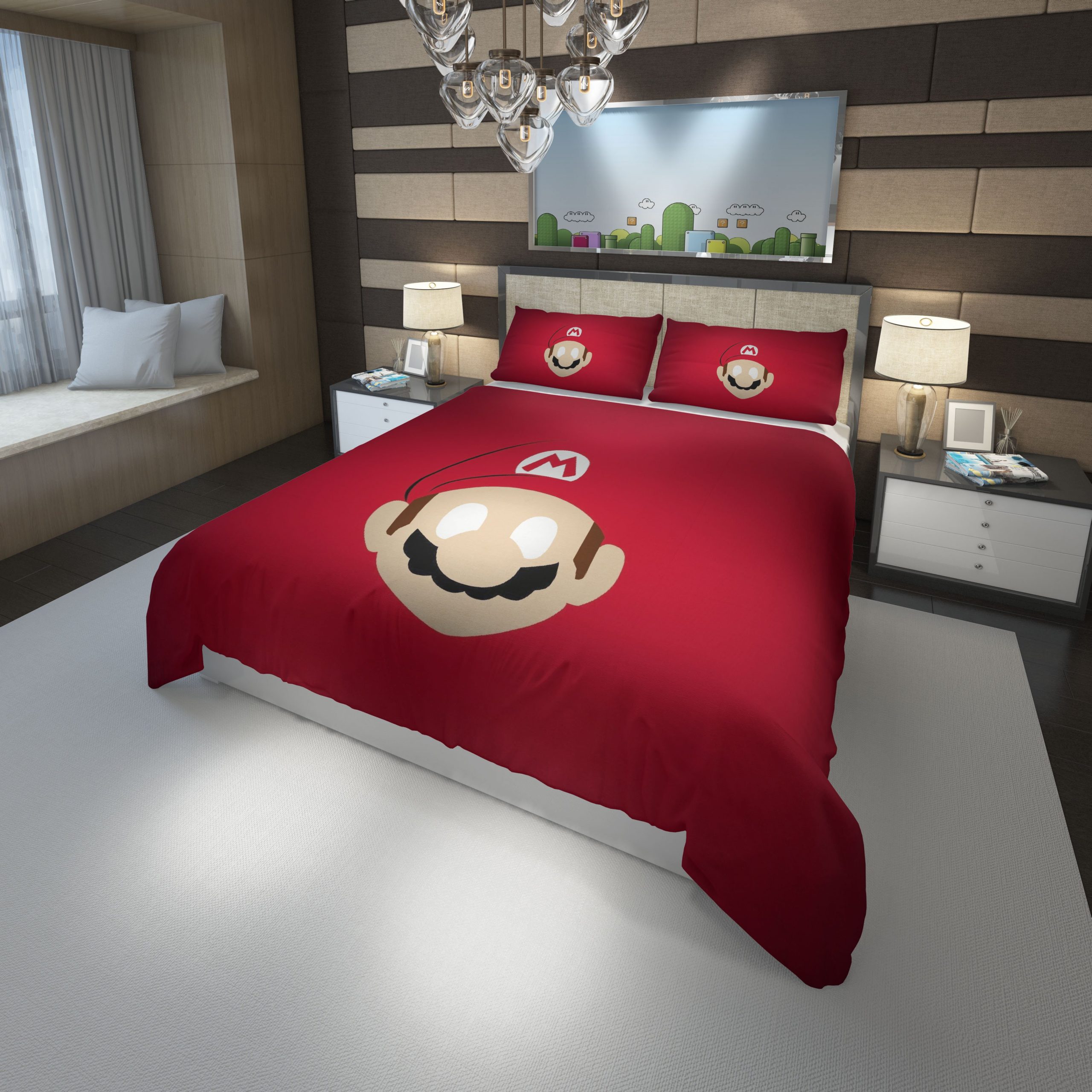 Super Mario New 3 Duvet Cover and Pillowcase Set Bedding Set Super Mario New 3 Duvet Cover and Pillowcase Set Bedding Set