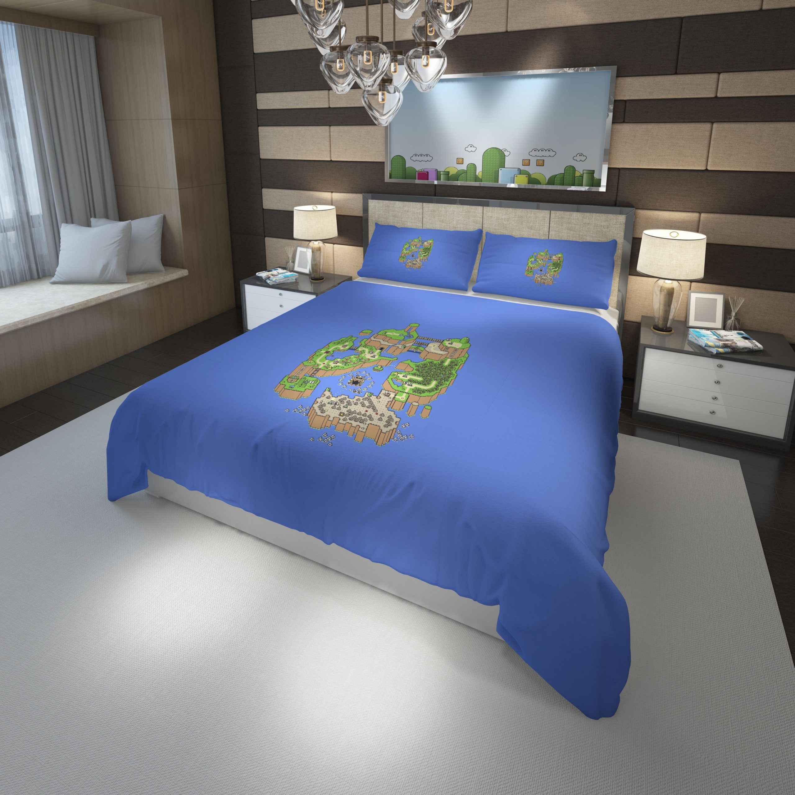 Super Mario World Duvet Cover and Pillowcase Set Bedding Set Super Mario World Duvet Cover and Pillowcase Set Bedding Set